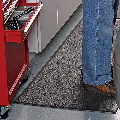⅜” Thick Anti Fatigue Mats for Workshop w/ Beveled Anti-Trip Edges - Soft Vinyl Foam Mat for Workbench & Stationary Tools - Roll Out Mat w/ Pebble Grain Surface Finish - Unique Work Area Floor Mats - Image 2