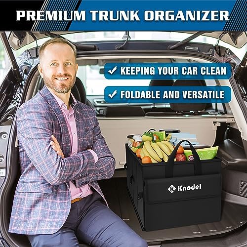 K KNODEL Trunk Organizer with Lid for Car, SUV, and Truck (Medium, Black) - Image 6
