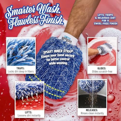 IncrediMitt Car Wash Mitt – Premium Microfiber Wash Mitt for Cars, Made in Germany, Scratch-Free Cleaning - Image 3