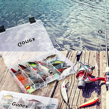 Gonex 3600 3700 Fishing Tackle Trays Lure Box with Adjustable Dividers - Image 6