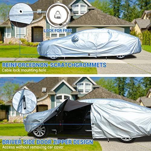 Tecoom Car Cover Waterproof All Weather, Full Exterior Covers - Image 2