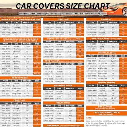10-Layer Truck Cover Fit for Pickup 230"-242" L, Size XL(See Size Chart) - Image 4