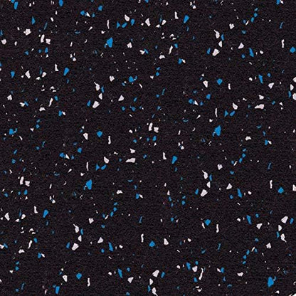 American Floor Mats 1/4in (7mm) Thick 10% Blue/Grey 4' x 15' Heavy Duty Rubber Rolls, Protective Exercise Mats, Home Gym Rubber Flooring - Image 7