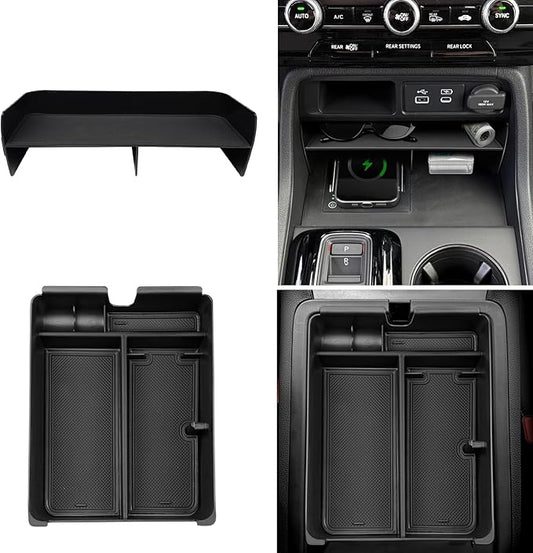 Compatible with Honda Pilot Accessories 2026 2025 2024 2023 Compatible with Honda Passport Accessories 2026 Car Center Console Organizer Armrest Storage Box Glove Tray Insert