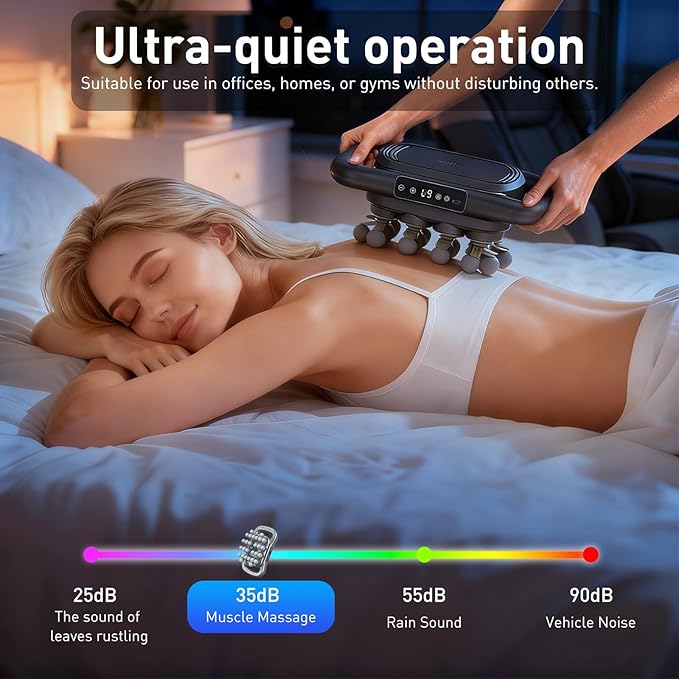 Upgrade 28 Head Massage Gun Set, Handheld Back Massager Gun Deep Tissue,9 Speeds Electric Percussion Muscle Body Massager for Athletes Neck Shoulder Pain Relief,Gifts for Men Women