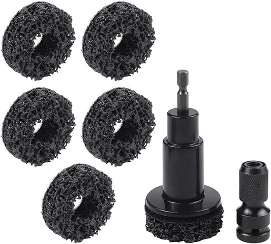 8PCS Wheel Hub Resurfacing Kit,Aluminum Alloy Automotive Maintenance Kit For Effective Rust Cleaning And Safety Performance