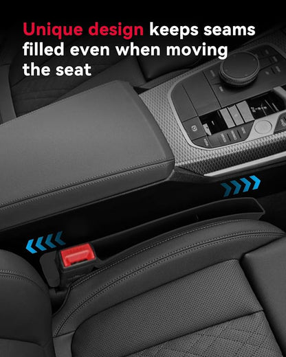 Car Seat Gap Filler, Seat Gap Organizer with Phone Holder, Car Seat Accessories, Car Organizer Fit SUV Truck-2PCS Pink
