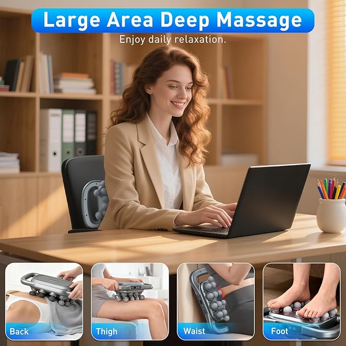 Upgrade 28 Head Massage Gun Set, Handheld Back Massager Gun Deep Tissue,9 Speeds Electric Percussion Muscle Body Massager for Athletes Neck Shoulder Pain Relief,Gifts for Men Women