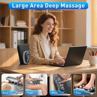 Upgrade 28 Head Massage Gun Set, Handheld Back Massager Gun Deep Tissue,9 Speeds Electric Percussion Muscle Body Massager for Athletes Neck Shoulder Pain Relief,Gifts for Men Women