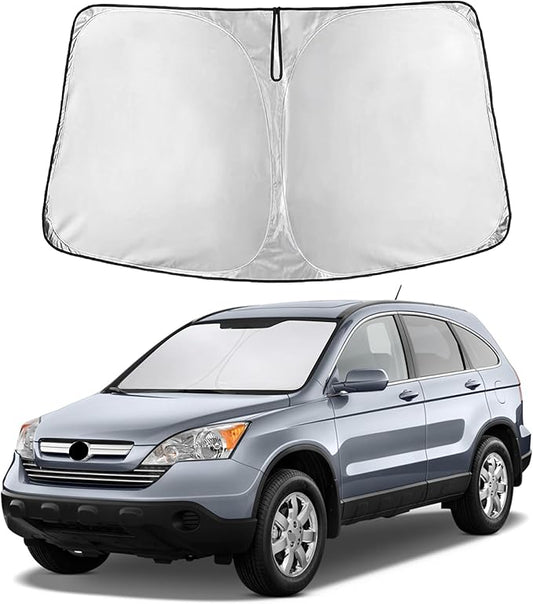 EcoNour Custom Windshield Sun Shade for Honda CR-V 2007–2011 | Compact SUV Front Window Heat & UV Shield | Foldable Multi-Layer Sun Cover