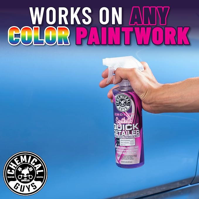 Chemical Guys WAC21116 Synthetic Quick Detailer, Safe for Cars, Trucks, SUVs, Motorcycles, RVs & More, 16 fl oz (Pack of 2)