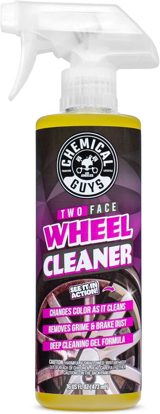 Chemical Guys Two Face Wheel Cleaner, Color Changing Wheel Cleaner, Safe for Cars, Trucks, SUVs, Motorcycles, RVs & More, 16 fl oz - CLD30316