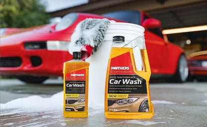 Mothers California Gold High Performance Car Wash, 16 oz. — pH Balanced, Eco-Friendly, Super-Sudsy, Foam Cannon, Safely Cleans Without Stripping Wax, Sealant or Coating, Removes Dirt & Grime (05600)