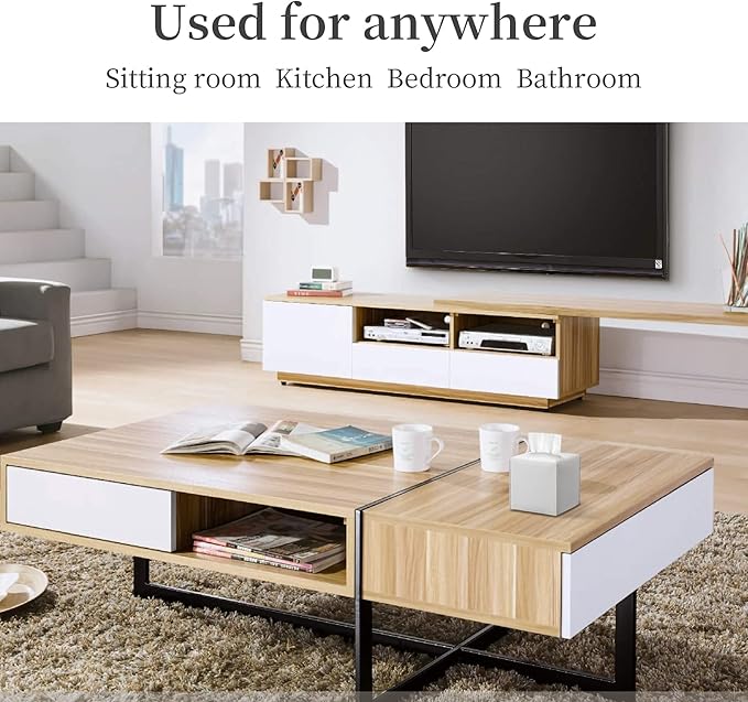 REGELETO 2 Pack Off-White Tissue Box Cover, Pu Leather Square Tissue Box Holder with Bottom Belt Modern Stylish Tissue Box Organizer for Home, Car, Hotel, Office 5"X5"X5" (Off-White-2Pack)