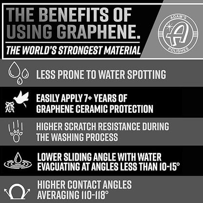 Adam's Polishes UV Graphene Ceramic Coating - 10H Ceramic Coating for Cars W/UV Glow Technology | 7+ Years of Protection | Apply After Car Wash Clay Bar Car Buffer Polisher | Boat RV Motorcycle