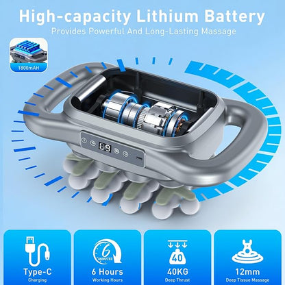 Upgrade 28 Head Massage Gun Set, Handheld Back Massager Gun Deep Tissue,9 Speeds Electric Percussion Muscle Body Massager for Athletes Neck Shoulder Pain Relief,Gifts for Men Women