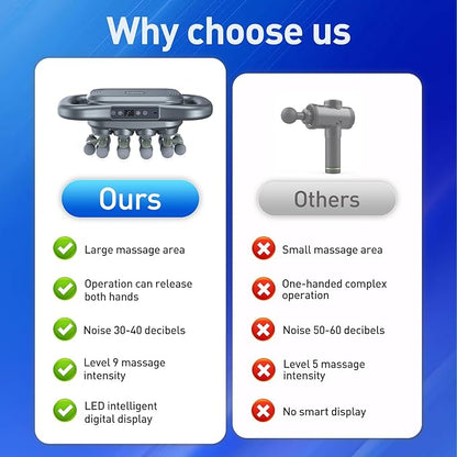 Upgrade 28 Head Massage Gun Set, Handheld Back Massager Gun Deep Tissue,9 Speeds Electric Percussion Muscle Body Massager for Athletes Neck Shoulder Pain Relief,Gifts for Men Women