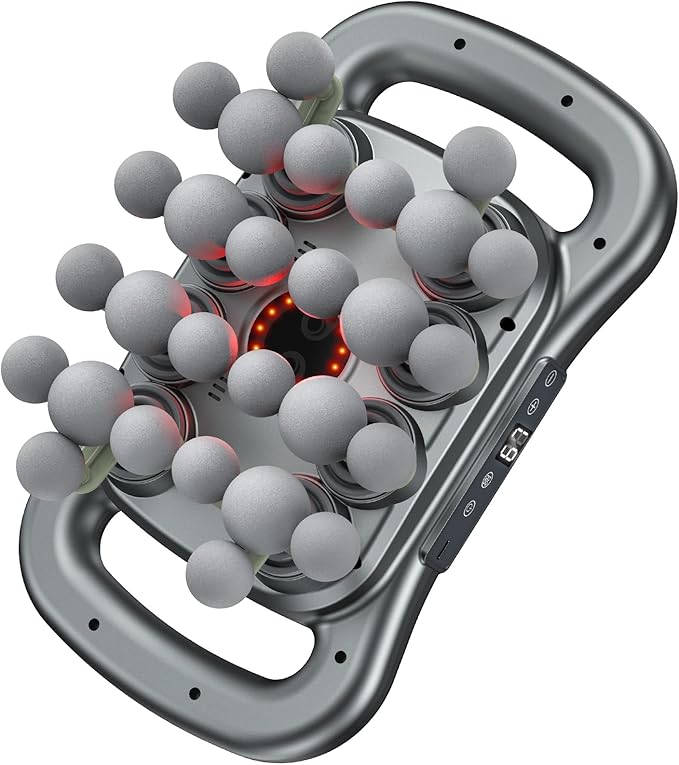 Upgrade 28 Head Massage Gun Set, Handheld Back Massager Gun Deep Tissue,9 Speeds Electric Percussion Muscle Body Massager for Athletes Neck Shoulder Pain Relief,Gifts for Men Women