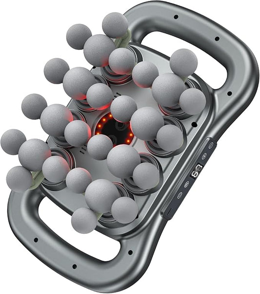 Upgrade 28 Head Massage Gun Set, Handheld Back Massager Gun Deep Tissue,9 Speeds Electric Percussion Muscle Body Massager for Athletes Neck Shoulder Pain Relief,Gifts for Men Women