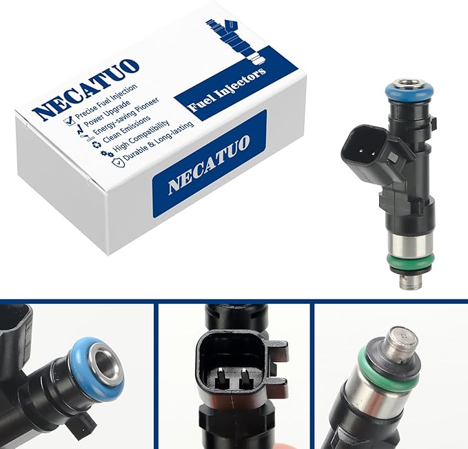 0280158028 Fuel Injectors (Set of 1) Compatible with Dodge Stratus Nitro Journey Charger Challenger Magnum For Chrysler Sebring Pacifica 300 2.7 3.5 4.0L (4 Holes) for # 812-12138 04591986AA