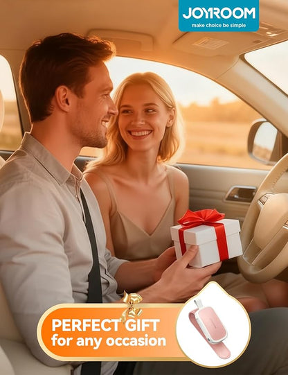 JOYROOM Sunglass Holder for Car Visor Clip [Real One-Handed Operation] [Soft Foam Protection] [Non-Slip] Sunglasses Organizer Pink Car Accessories Interior Gifts for Women Men Cute Eyeglasses Holder