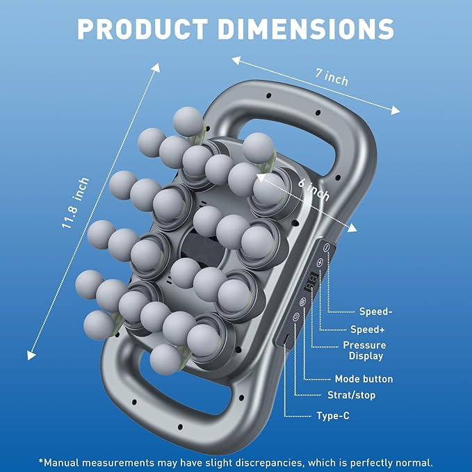 Upgrade 28 Head Massage Gun Set, Handheld Back Massager Gun Deep Tissue,9 Speeds Electric Percussion Muscle Body Massager for Athletes Neck Shoulder Pain Relief,Gifts for Men Women