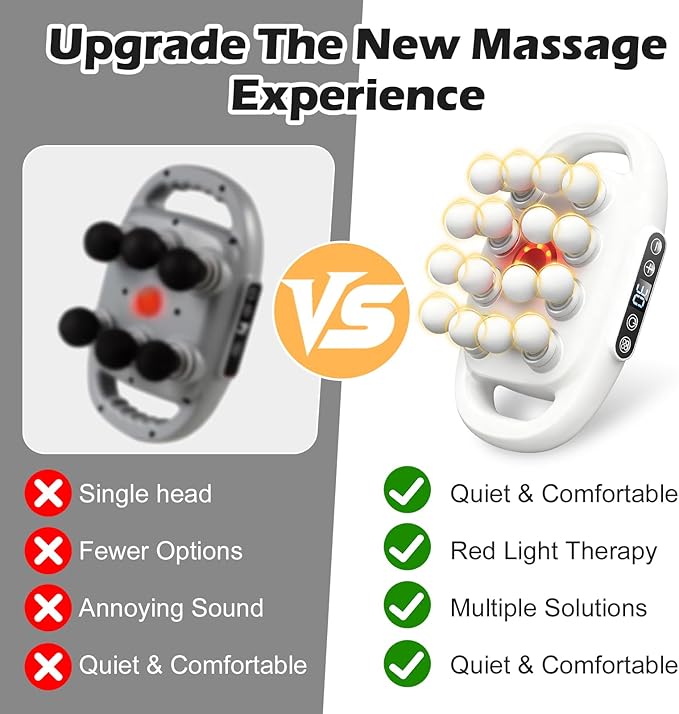 PakaLife 16-Drive 8-Head Massage Gun Set，Professional Massage Gun Deep Tissue with Cupping Kit for Massage Therapy, Back Massager for Pain Relief Deep Tissue, Portable Muscle Massager Gun (Black)