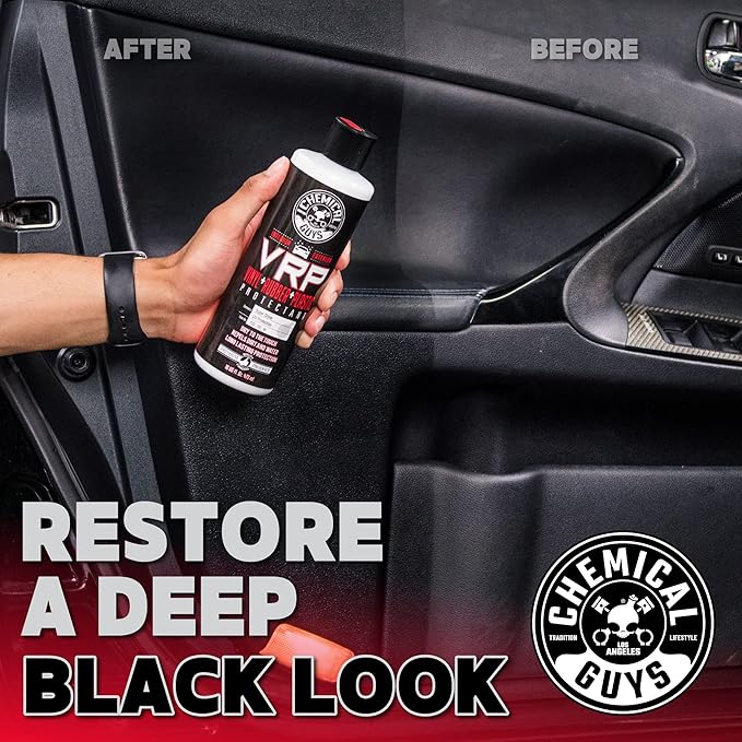 Chemical Guys VRP Vinyl, Rubber, and Plastic Dressing - Tire Dressing, Non-Greasy, Dry-to-the-Touch Shine for Tires, Trim, and More, Safe for Cars, Trucks, SUVs, RVs & More - 128 oz
