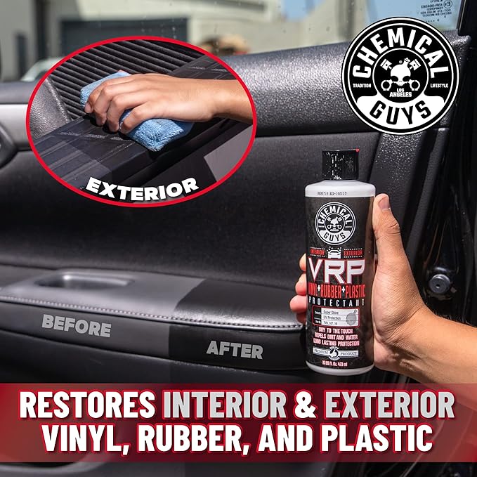Chemical Guys VRP Vinyl, Rubber, and Plastic Dressing - Tire Dressing, Non-Greasy, Dry-to-the-Touch Shine for Tires, Trim, and More, Safe for Cars, Trucks, SUVs, RVs & More - 128 oz