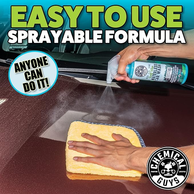 Chemical Guys Swift Wipe Sprayable Waterless Car Wash Spray - Spray and Wipe to Safely Clean and Shine Cars, Trucks, Motorcycles, RV & More, High Lubrication Formula, 128 oz