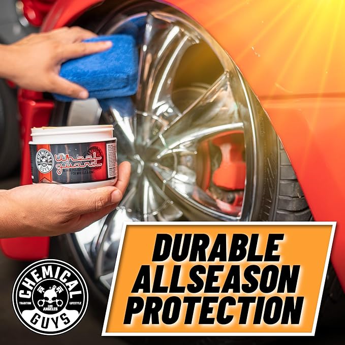 Chemical Guys WAC315 Wheel Guard and Rim Wax, Safe for Cars, Trucks, SUVs, Motorcycles, RVs & More, 8 fl oz