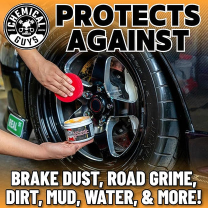 Chemical Guys WAC315 Wheel Guard and Rim Wax, Safe for Cars, Trucks, SUVs, Motorcycles, RVs & More, 8 fl oz