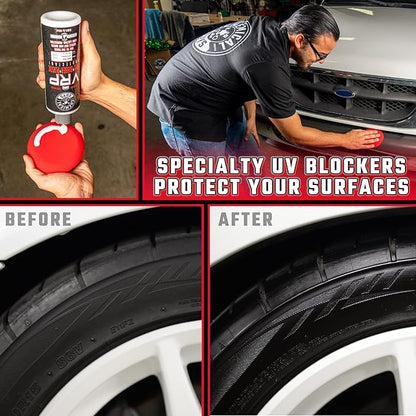 Chemical Guys VRP Vinyl, Rubber, and Plastic Dressing - Tire Dressing, Non-Greasy, Dry-to-the-Touch Shine for Tires, Trim, and More, Safe for Cars, Trucks, SUVs, RVs & More - 128 oz