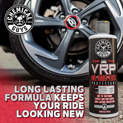 Chemical Guys VRP Vinyl, Rubber, and Plastic Dressing - Tire Dressing, Non-Greasy, Dry-to-the-Touch Shine for Tires, Trim, and More, Safe for Cars, Trucks, SUVs, RVs & More - 128 oz