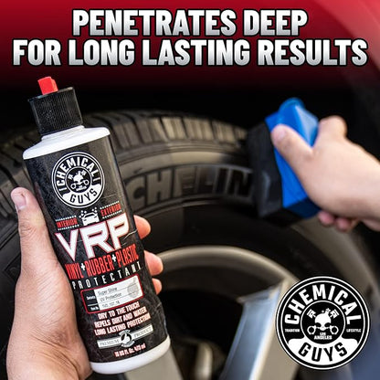Chemical Guys VRP Vinyl, Rubber, and Plastic Dressing - Tire Dressing, Non-Greasy, Dry-to-the-Touch Shine for Tires, Trim, and More, Safe for Cars, Trucks, SUVs, RVs & More - 128 oz