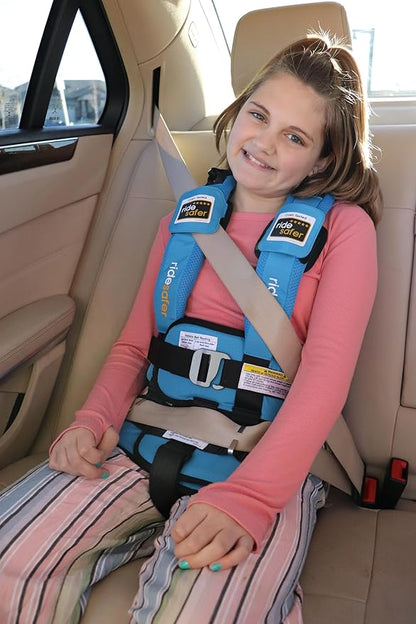 RideSafer - Extra Large Blue, Lightweight, Compact, Portable Car Seat - Perfect for Travel and Everyday Child Safety