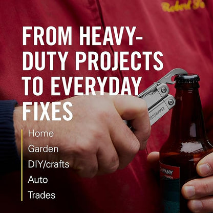 LEATHERMAN, Surge, 21-in-1 Heavy-Duty Multi-tool for Work, Home, Garden, DIY & Auto, Stainless Steel