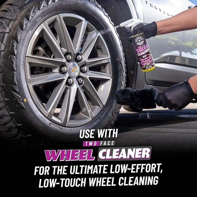 Chemical Guys Gerbil Wheel and Rim Cleaning Brush - Soft Natural Bristle Detailing Tool for Tires, Exhausts & Delicate Surfaces - Wheel Cleaner Brush to Safely Clean Brake Dust, Grime and Dirt, 1 Pack