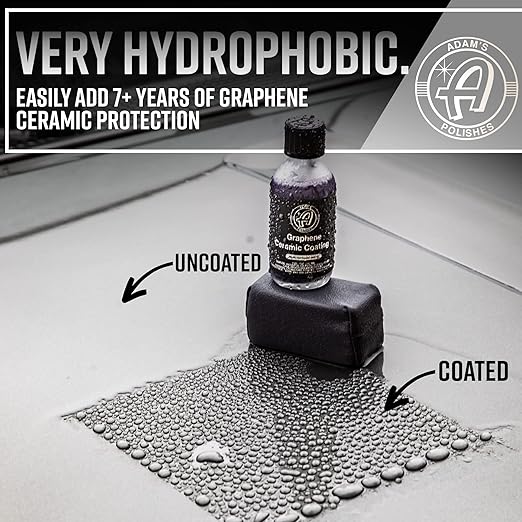 Adam's Polishes UV Graphene Ceramic Coating - 10H Ceramic Coating for Cars W/UV Glow Technology | 7+ Years of Protection | Apply After Car Wash Clay Bar Car Buffer Polisher | Boat RV Motorcycle
