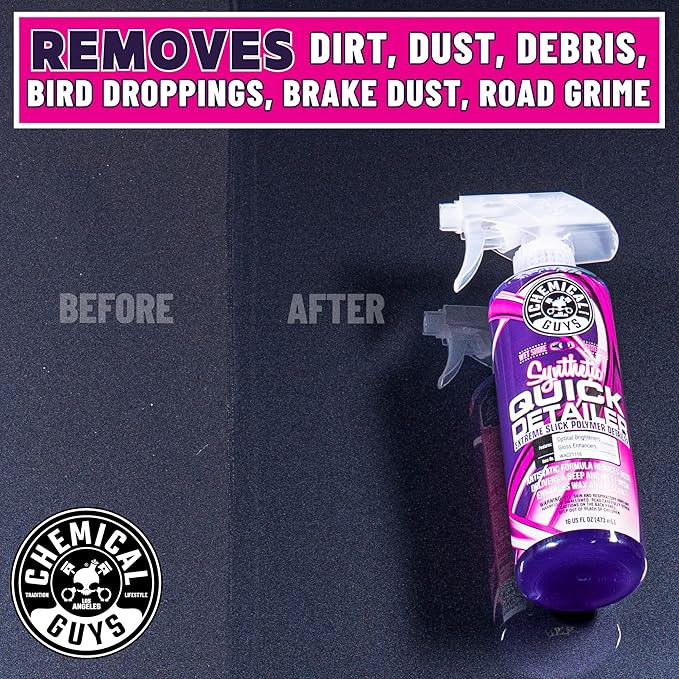Chemical Guys WAC21116 Synthetic Quick Detailer, Safe for Cars, Trucks, SUVs, Motorcycles, RVs & More, 16 fl oz (Pack of 2)