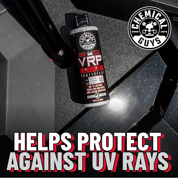 Chemical Guys VRP Vinyl, Rubber, and Plastic Dressing - Tire Dressing, Non-Greasy, Dry-to-the-Touch Shine for Tires, Trim, and More, Safe for Cars, Trucks, SUVs, RVs & More - 128 oz