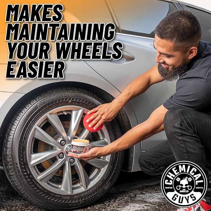 Chemical Guys WAC315 Wheel Guard and Rim Wax, Safe for Cars, Trucks, SUVs, Motorcycles, RVs & More, 8 fl oz