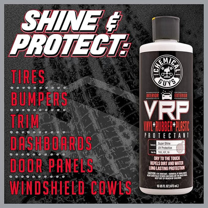 Chemical Guys VRP Vinyl, Rubber, and Plastic Dressing - Tire Dressing, Non-Greasy, Dry-to-the-Touch Shine for Tires, Trim, and More, Safe for Cars, Trucks, SUVs, RVs & More - 128 oz