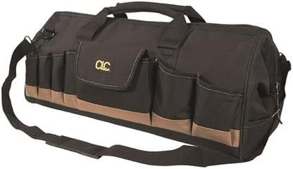 CLC Custom Leathercraft 1164 24 In. Megamouth Tote Bag, 32 Pocket by CustomLeatherCraft