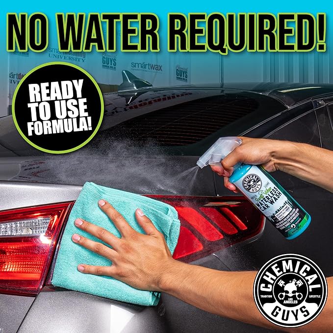 Chemical Guys Swift Wipe Sprayable Waterless Car Wash Spray - Spray and Wipe to Safely Clean and Shine Cars, Trucks, Motorcycles, RV & More, High Lubrication Formula, 128 oz