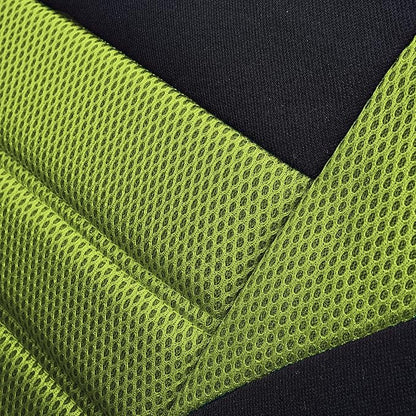 FH Group Automotive Car Seat Covers Rear Set Premium 3D Air Mesh Seat Covers, Airbag Compatible and Split Bench Cover Universal Fit Interior Accessories for Cars Trucks and SUVs - Green